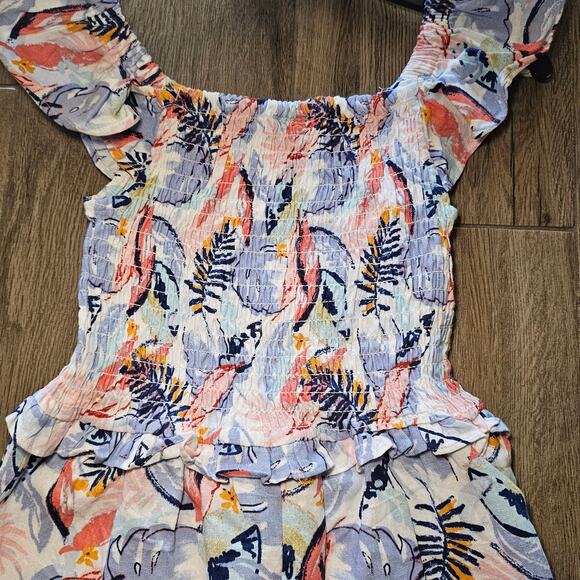 Vince Camuto Girls 12 Romper Pastel Peach Blue Hamptons Tween Beach - Picture 6 of 10